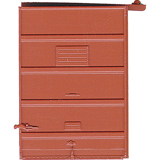 Kadee 2238 7' 5 Panel Superior High Tack Doors Red Oxide HO