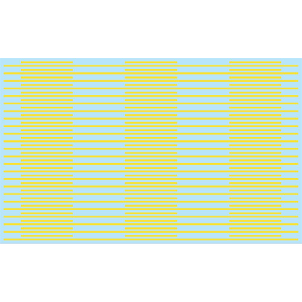 Kadee 3124 Street Decals - Solid/Dash (Yellow) HO