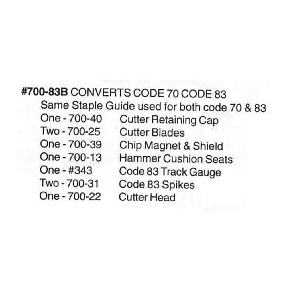 Kadee 700-70A Conversion Kit Code 70 to 83 HO