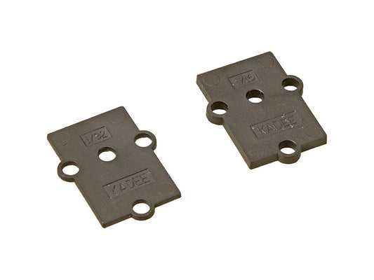 Kadee Plastic Shims for No.817/8819 Gearbox 1/1'' & 1/32'' Black KDE851 HO Gauge