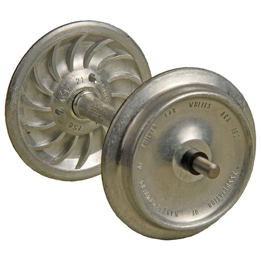 Kadee 951 Uncoloured Metal Ribbed Back Wheels (1 Set) G Gauge