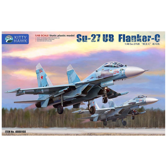 Kitty Hawk 80168 Su-27UB Flanker-C 1:48 Model Kit