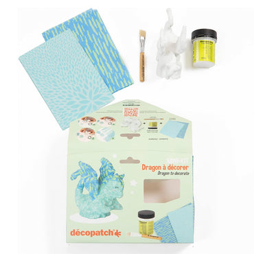 Decopatch Dragon Mini Kit - Complete Craft Decorating Activity Kit KIT035C