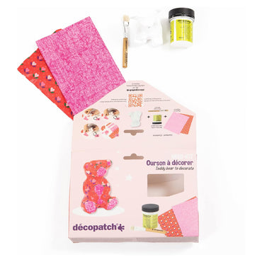 Decopatch Teddy Bear Mini Kit - Complete Craft Decorating Activity Kit KIT037C