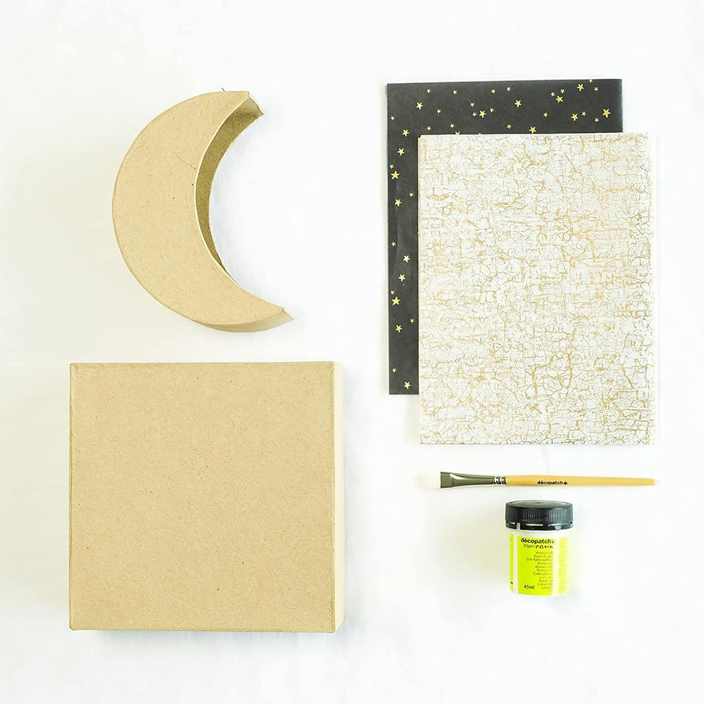 Decopatch My Creative Moment: Decorative Moon Pot Adult Craft Kit KIT038C