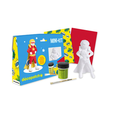 Decopatch Superhero Mini Kit - Complete Craft Decorating Activity Kit KIT046C