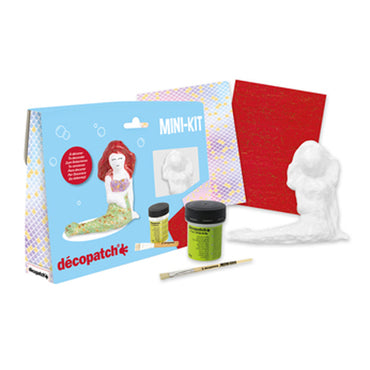 Decopatch Mermaid Mini Kit - Complete Craft Decorating Activity Kit KIT047C