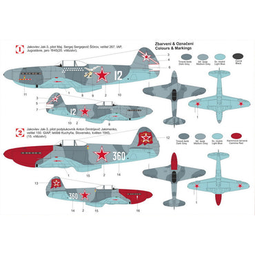 Kovozavody Prostejov CL7213 Yakovlev Yak-3 'Aces' Soviet AF 1:72 Model Kit