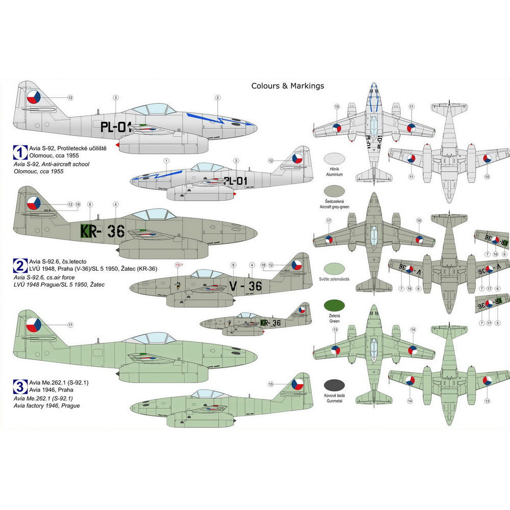 Kovozavody Prostejov CL7215 Avia S-92 Vlastovka 1:72 Model Kit