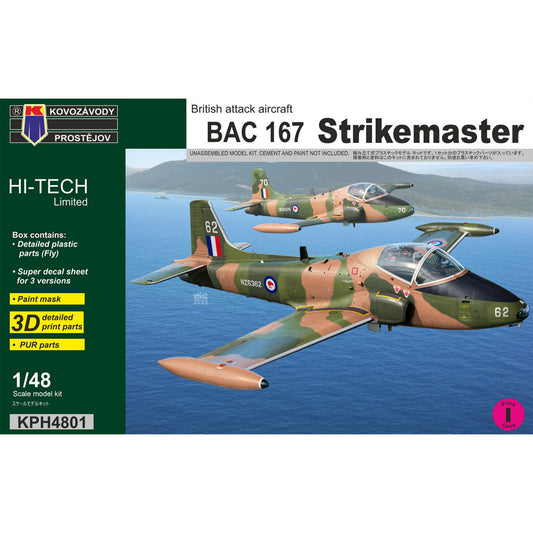 Kovozavody Prostejov 4801 BAC 167 Strikemaster 1:48 Model Kit