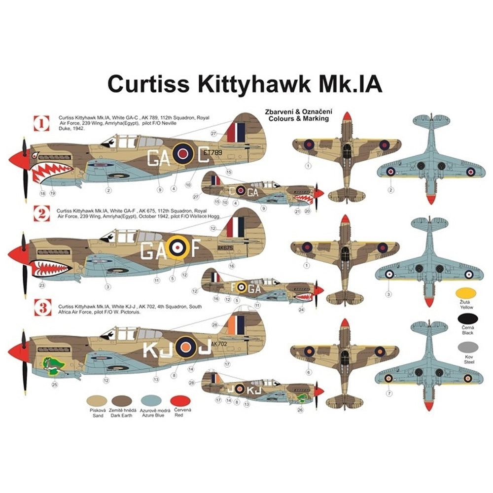 Kovozavody Prostejov 7207 Duel over Africa 1942 2-in-1 1:72 Model Kit