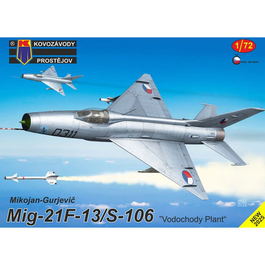 Kovozavody Prostejov 72502 MiG-21F-13/s-106 'Vodochody Plant' 1:72 Model Kit
