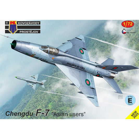 Kovozavody Prostejov 72505 Chengdu F-7 'Asian Users' 1:72 Model Kit