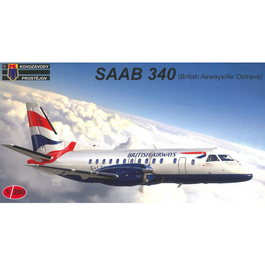 Kovozavody Prostejov 2002 Saab 340 British Airways/Ostrava 1:200 Model Kit