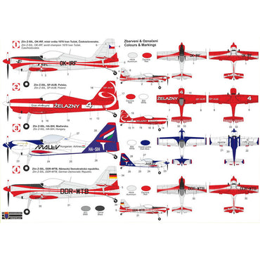 Kovozavody Prostejov 4828 Zlin Z-50L 'Lycoming Engine' 1:72 Model Kit