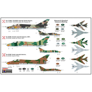 Kovozavody Prostejov 72208 Sukhoi Su-17UM3/Su-22UM 1:72 Model Kit