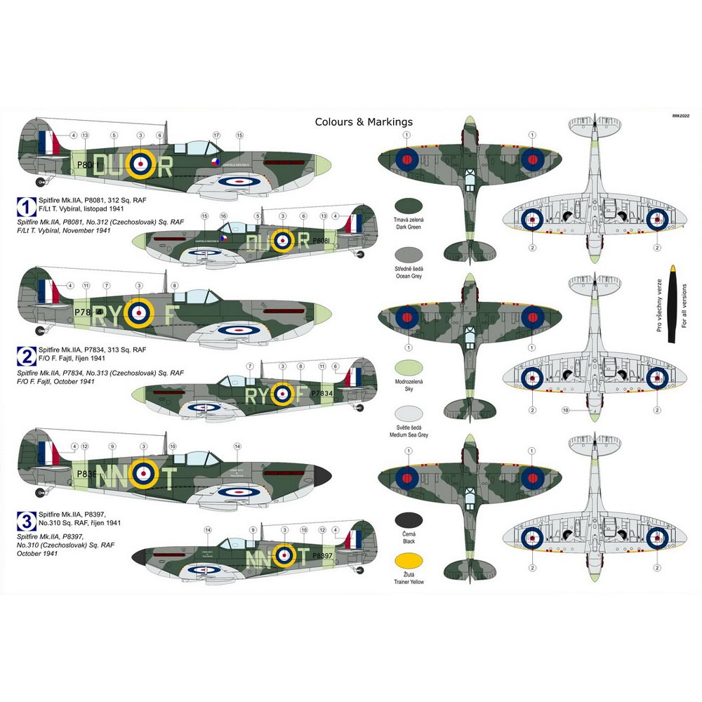 Kovozavody Prostejov 72304 Superm.Spitfire Mk.IIA Far from Home 1:72 Model Kit