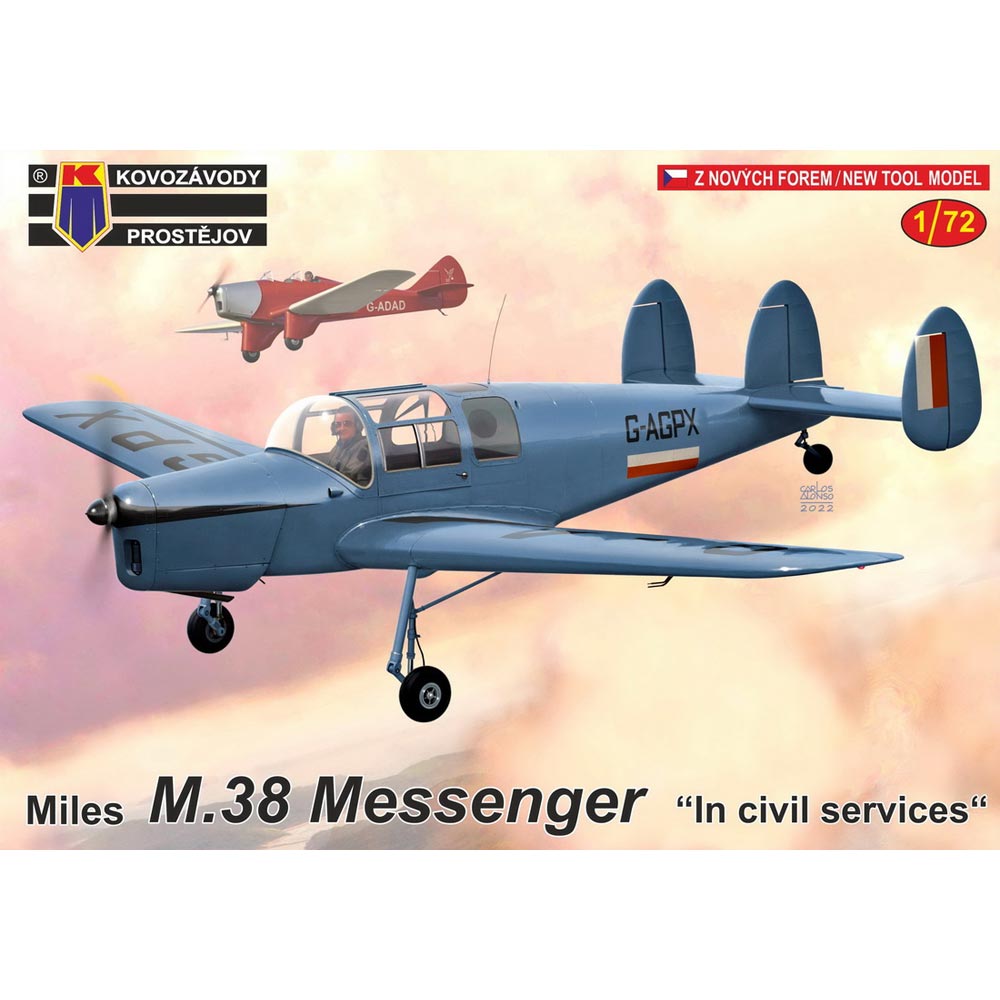 Kovozavody Prostejov 72317 Miles Messenger M.38 'Civil Liveries' 1:72 Model Kit