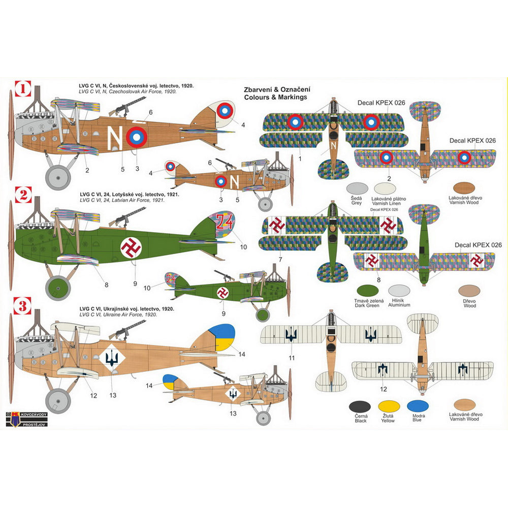 Kovozavody Prostejov 72403 LVG C.VI 'In Other Service' 1:72 Model Kit