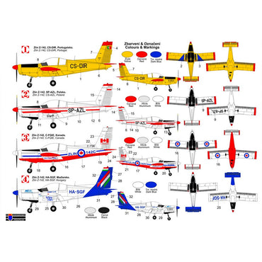 Kovozavody Prostejov 72407 Zlin Z-142 'Export' 1:72 Model Kit
