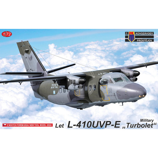 Kovozavody Prostejov 72437 Let L-410UVP-E Military Turbolet 1:72 Model Kit