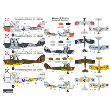 Kovozavody Prostejov 72443 DH-82A Tiger Moth Mk.II Royal Navy 1:72 Model Kit