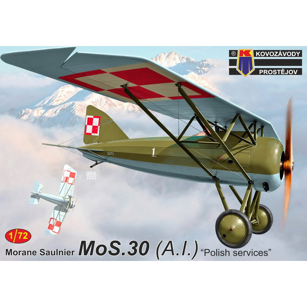 Kovozavody Prostejov 72456 Morane Saulnier MoS.30 (A.I) Polish 1:72 Model Kit