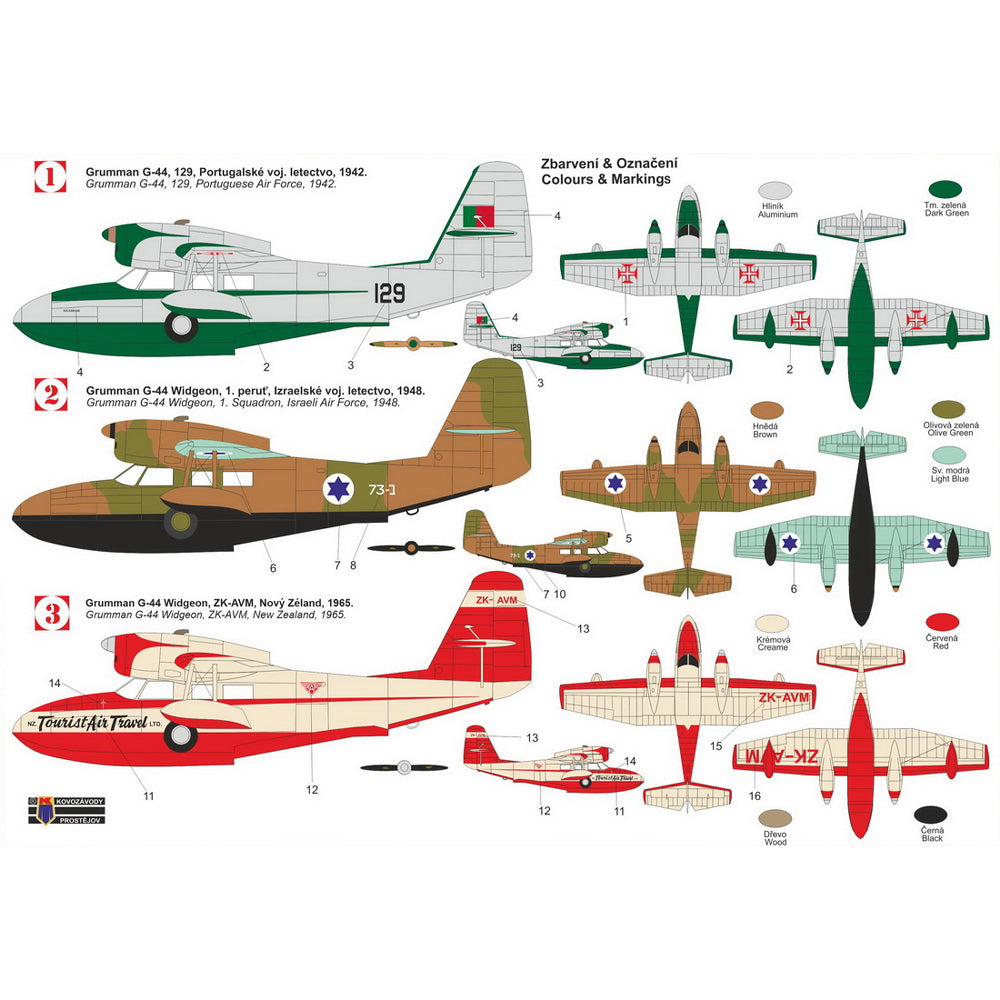 Kovozavody Prostejov 72477 Grumman G-44 'Widgeon' 1:72 Model Kit