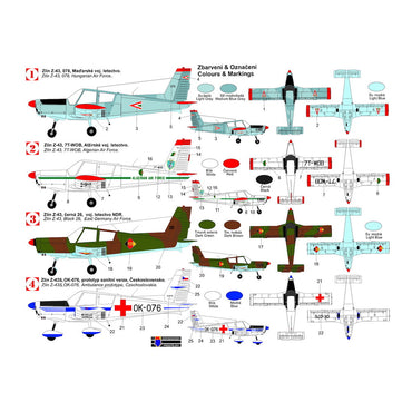 Kovozavody Prostejov 72486 Zlin Z-43 Military Ambulance 1:72 Model Kit