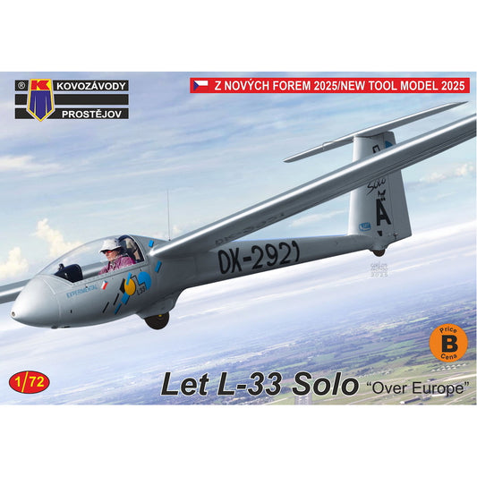 Kovozavody Prostejov 72498 Let L-33 Solo 'Over Europe' 1:72 Model Kit