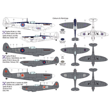 Kovozavody Prostejov 72501 Supermarine Spitfire PR.IV Pt.2 1:72 Model Kit