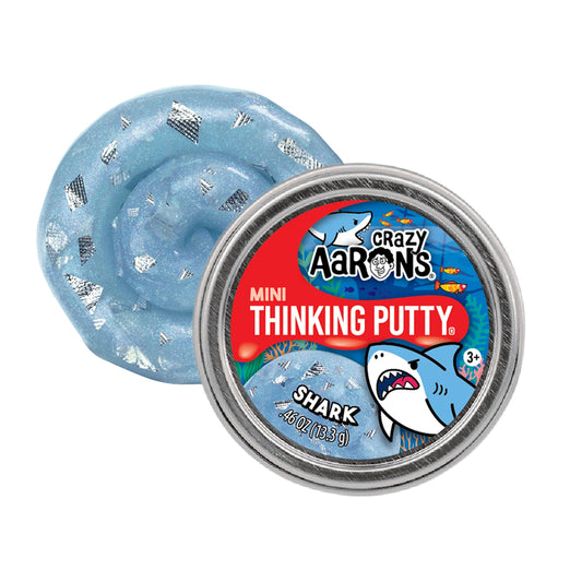 Crazy Aaron's Shark Thinking Foam Stretch Toy Mini Tin KS003-LB