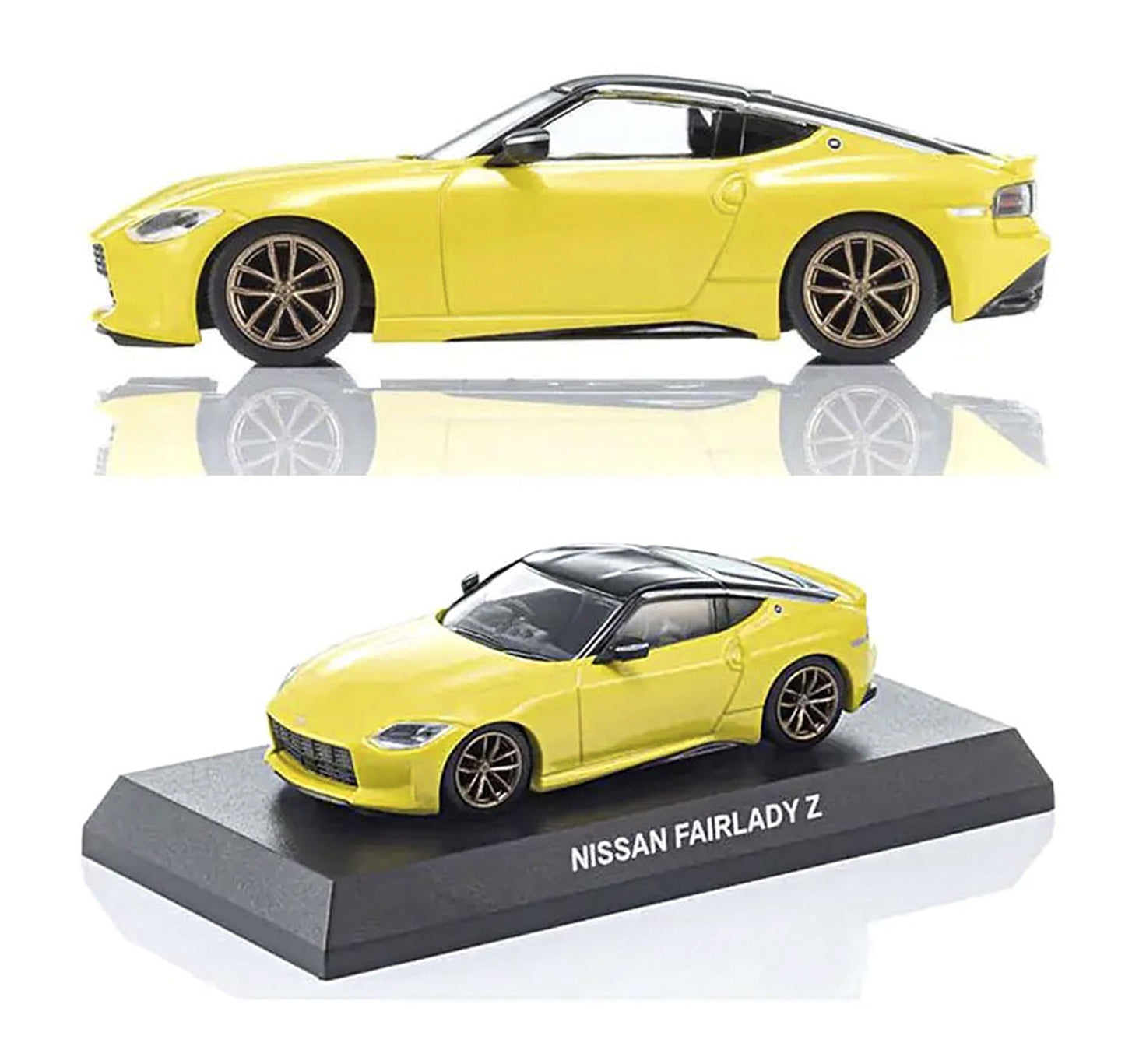Kyosho S07117Y Nissan Fairlady Z (Yellow) 1:64 Diecast Car