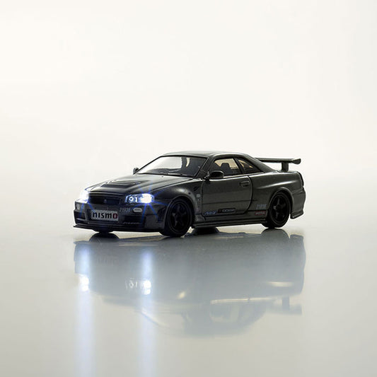 Kyosho MOTM LED Skyline GT-R NISMO BNR34 CRS 1:64 Diecast Car (Blister Pack)