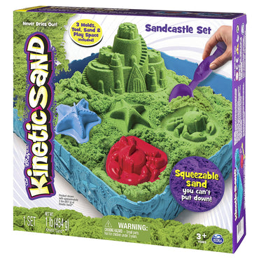 Kinetic Sand Box Set - Magic Play Sand & Moulds - Spinmaster