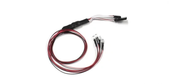Kyosho LED Light Unit Set (4 Clear Bulbs, 5mm, 400mm Wire)