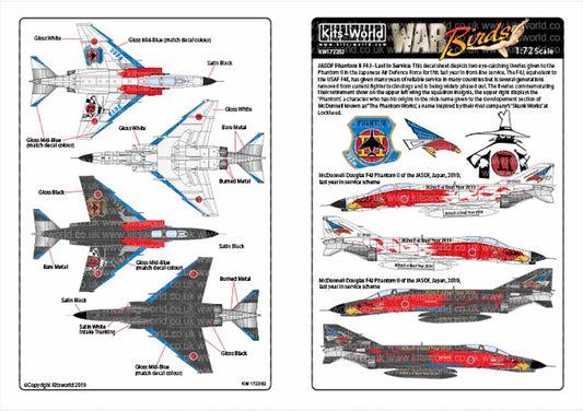 Kits World 172202 Aircraft Decals 1:72 Japanese McDonnell F-4J Phantoms 302sqn 7