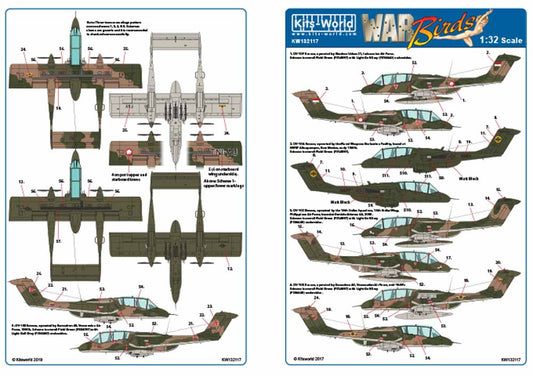 Kits World 132117 Aircraft Decals 1:32 North-American/Rockwell OV-10F Bronco (Si