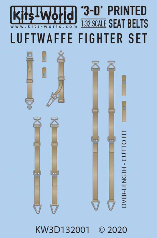 Kits World 3D132001 3D Printed Decal 1:32 Luftwaffe Fighter Set. Full Colour 3D