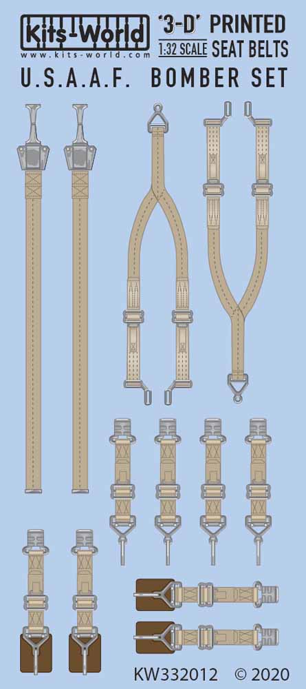Kits World 3D132012 3D Printed Decal 1:32 U.S.A.A.F Bombers. Boeing Flying Fortr