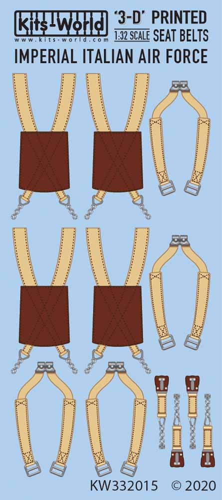 Kits World 3D132015 3D Printed Decal 1:32 Italian WWII Fighters Fiat - Macchi -