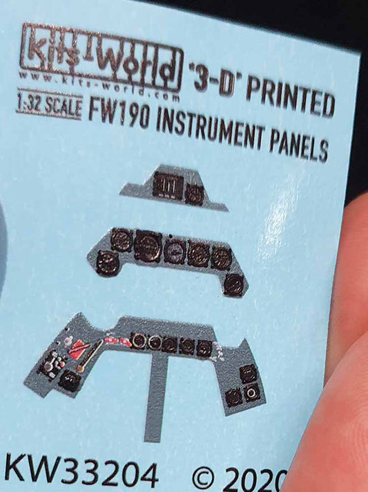 Kits World 3D1321004 3D Printed Decal 1:32 Focke-Wulf Fw-190A/F 3D Full colour I