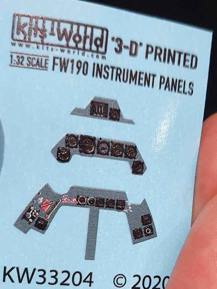 Kits World 3D1321004 3D Printed Decal 1:32 Focke-Wulf Fw-190A/F 3D Full colour I