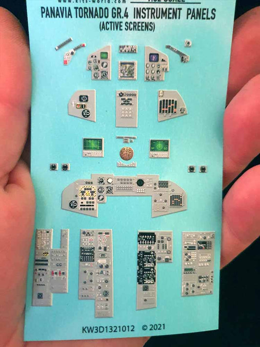 Kits World 3D1321012 3D Printed Decal 1:32 Panavia Tornado GR.4 (screens active)