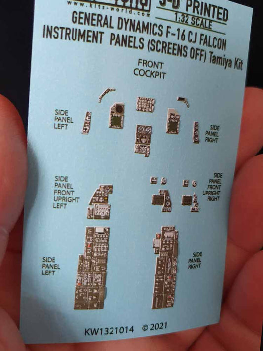 Kits World 3D1321014 3D Printed Decal 1:32 Lockheed-Martin F-16CJ Fighting Falco