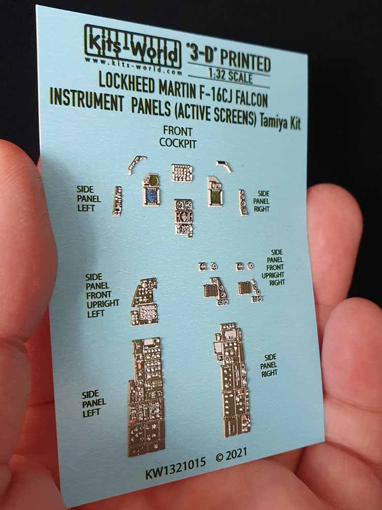 Kits World 3D1321015 3D Printed Decal 1:32 Lockheed-Martin F-16CJ Fighting Falco