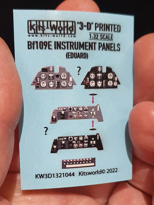 Kits World Messerschmitt Bf-109E Instrument Panel 1:32 Eduard Model Kits