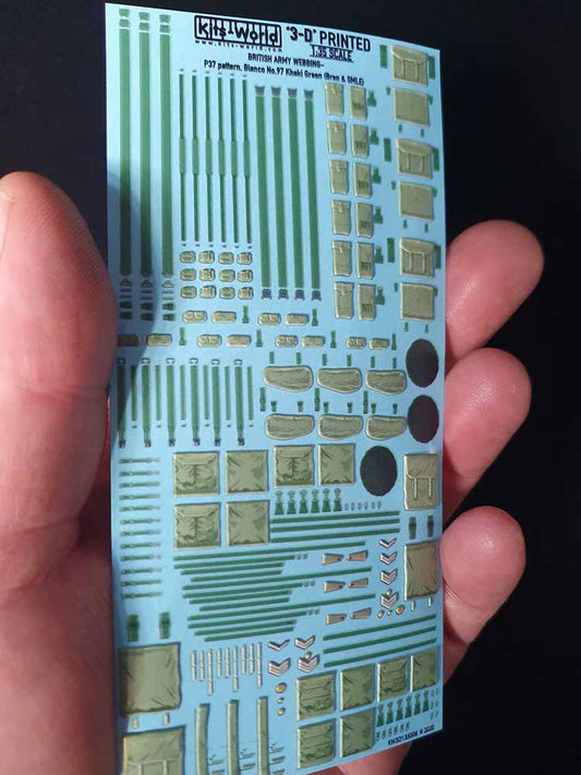 Kits World 3D135006 3D Decal 1:35 British Army Webbing P37 Pattern Blanco 97 Khaki