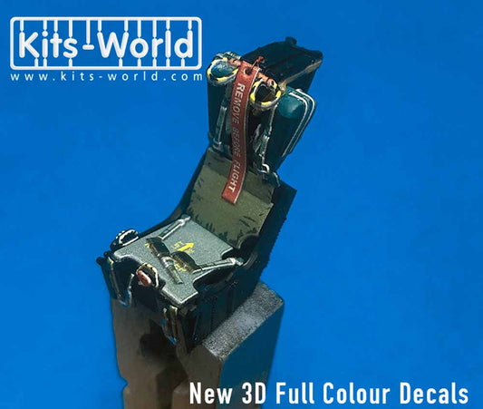 Kits World 3D148006 3D Printed Decal 1:48 Full Colour 3D WWII Seat Belt decals.