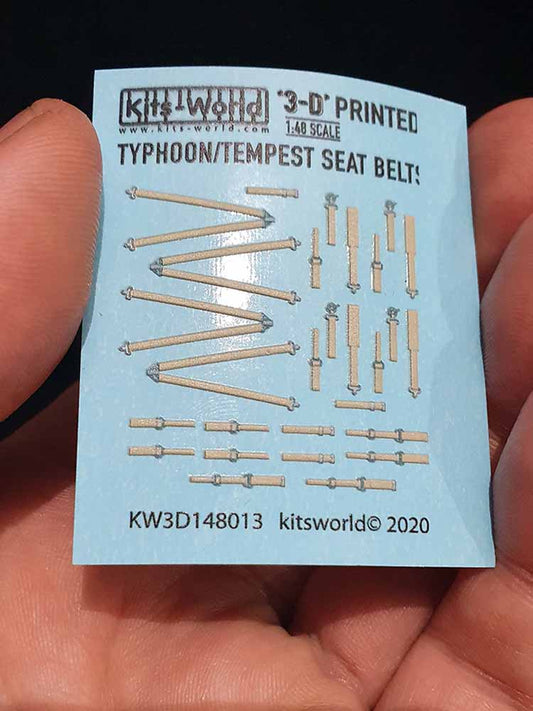 Kits World 3D148013 3D Printed Decal 1:48 Full Colour 3D WWII Seat Belt decals.